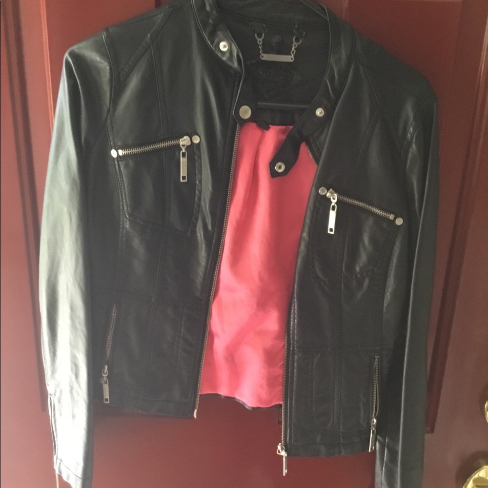 Faux leather jacket